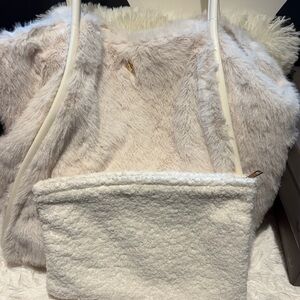 Victoria’s Secret Faux fur tote bag